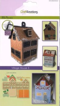 CraftEmotions - Stanzschablone - Village House 3