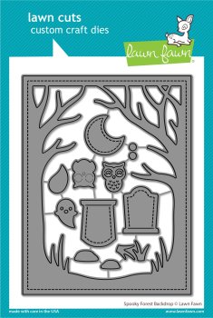 Lawn Cuts Custom Craft Die-Spooky Forest Backdrop