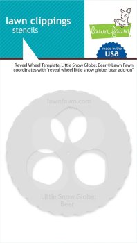 Lawn Fawn - Reveal Wheel Templates Little Snow Globe Bear